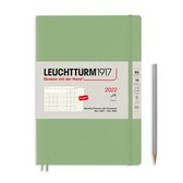 Maandplanner 2022 leuchtturm 16 mnds composition 25.5x17.5 sage groen