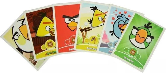 Thumbnail van een extra afbeelding van het spel Angry Birds trading cards / ruilkaarten 120 stuks (20 pakjes van 6 stuks)