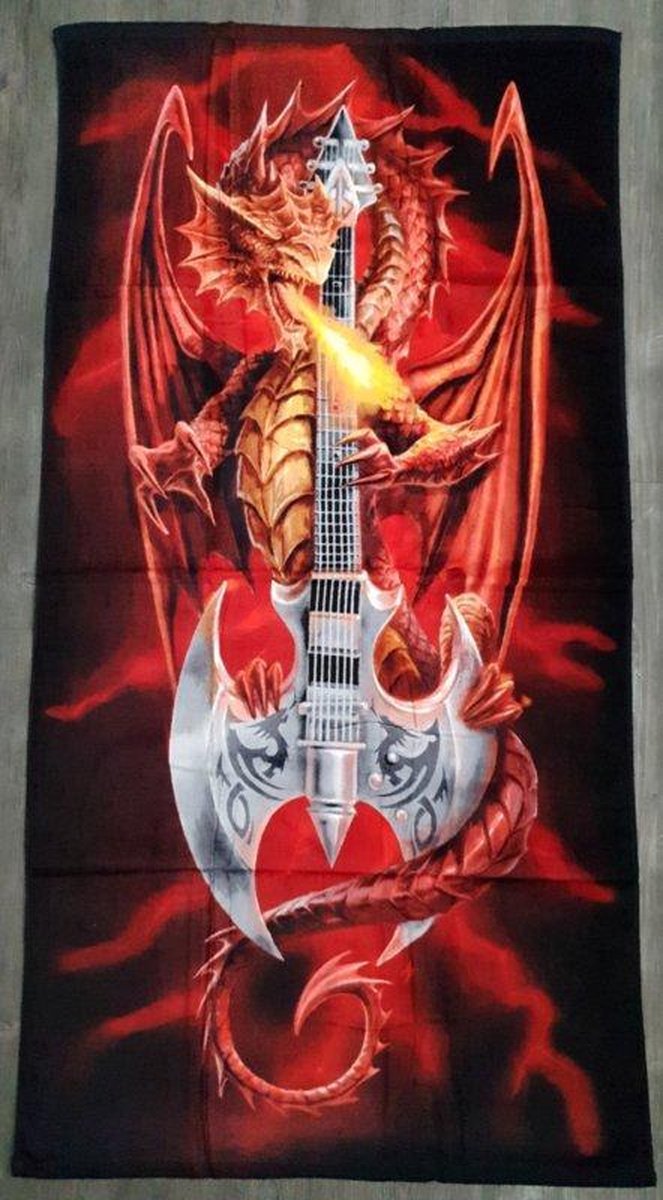 Badlaken - Anne Stokes - Dragon and Guitar