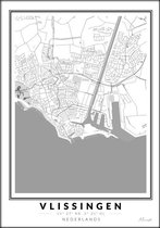 Poster Stad Vlissingen A2 - 42 x 59,4 cm (Exclusief Lijst)