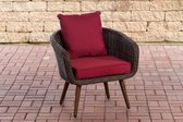 Tuinstoel - Fauteuil - Waterbestendig - 45 cm - Donkerbruin