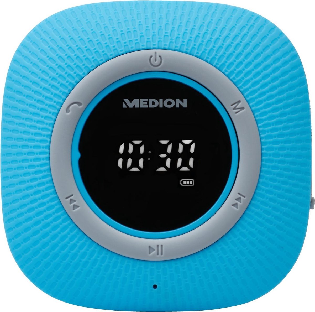 Medion Bleutooth Speaker Douche (P66096) - Waterdichte (IPX6) Douche Radio - FM Radio met Oplaadbare Batterij - Blauw