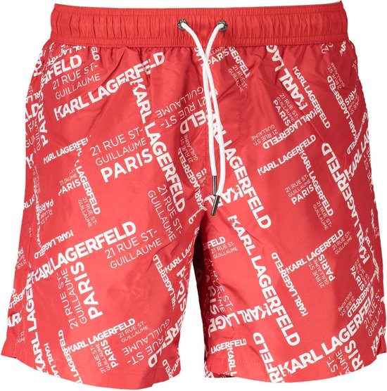 Swimwear Karl Lagerfeld pour homme en coloris Rouge Homme Vêtements Maillots de bain Maillots et shorts de bain 