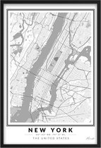 Poster Stad New York A2 - 42 x 59,4 cm (Exclusief Lijst)