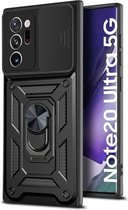 Voor Samsung Galaxy Note20 Ultra Sliding Camera Cover Design TPU + pc-beschermhoes (zwart)