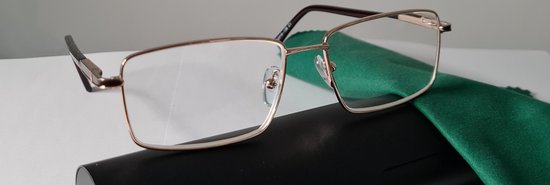 Leesbril +1,25 - bril op sterkte - bril met sterkte - met brilkoker... bol.com