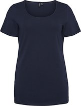 VERO MODA CURVE VMPAXI SS SOFT U-NECK Dames T-shirt - Maat 52