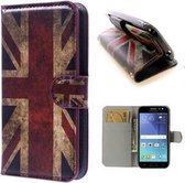 Samsung J2 2015 Hoesje Wallet Case UK Print