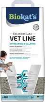 Biokat's Diamond Care Attracting & Calming - 10 l - Kattenbakvulling - Klontvormende - Zonder geur - Aktieve kool - Voor jonge, gestresste of oudere katten