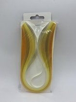 Quilling papier Geel 5 kleurig 5mm dik en 39cm lang