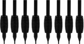 8 rubber tattoogrips- ZONDER NAALD- tatoeage grips in verschillende maten