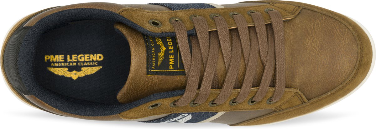 PME Legend - Heren Sneakers Harrison Cognac - Bruin - Maat 42 | bol.com