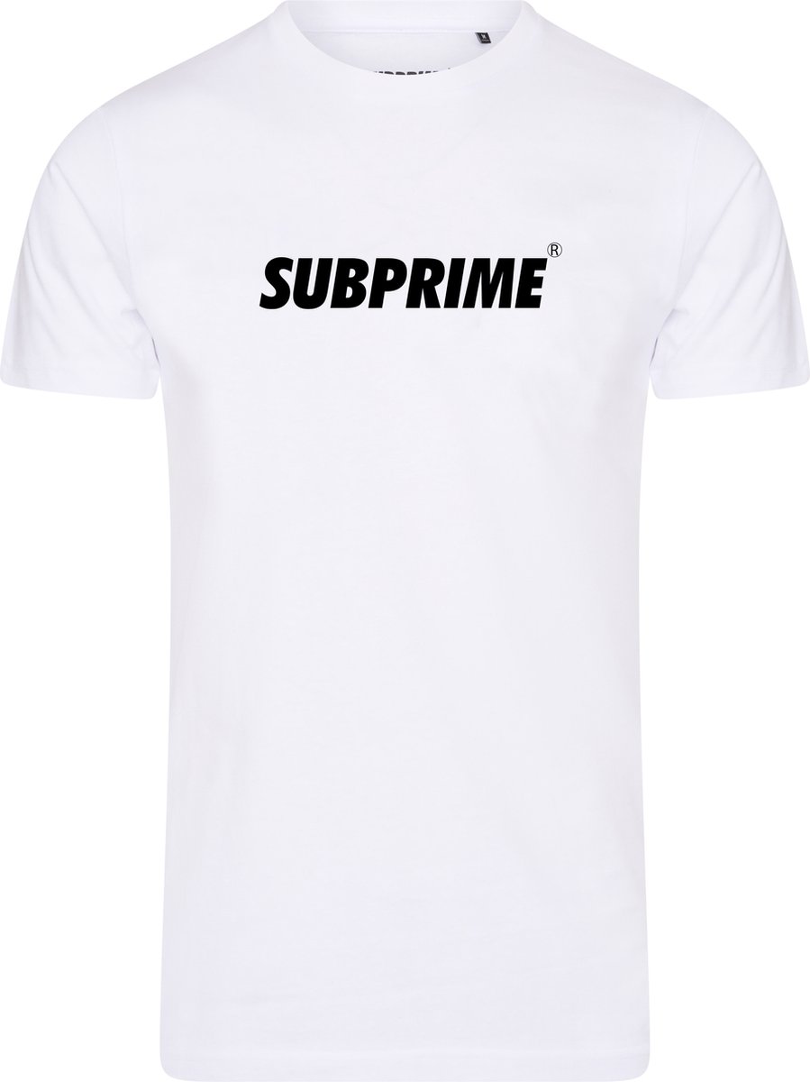 Subprime - Heren Tee SS Shirt Basic White - Wit - Maat M