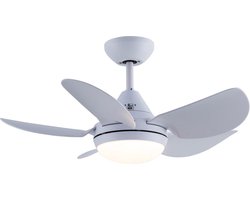 Evolar Plafondventilator met Verlichting - 76 cm - Stille Plafondlamp met Ventilator - Dimbaar Warm Wit Licht (LED) - EVO-CF30MW