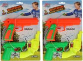 2x Waterpistool/waterpistolen setje 3 stuks