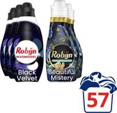 Robijn Black Velvet Wasmiddel en Wasverzachter - 57 wasbeurten - Voordeelverpakking