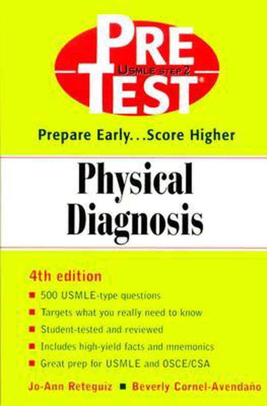 Physical Diagnosis PreTest SelfAssessment and Review (ebook), JoAnn