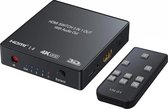 NÖRDIC SGM-111 HDMI-switch 3 input naar 1 output - 4K in 30Hz -Met audio output - Zwart