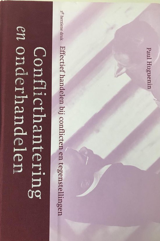 Cover van het boek 'Conflicthantering en onderhandelen / druk 2' van P. Huguenin