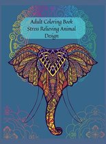 Adult Coloring Book Stress Relieving Animal Design