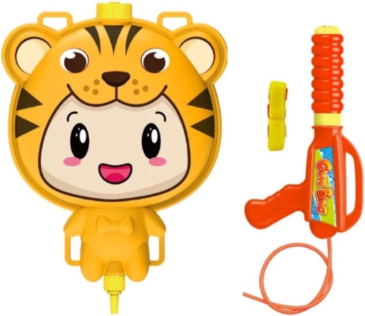 Waterpistool - Waterpistool rugzak tijger - Waterpistool rugtas tijger - waterpistool dieren kinderen