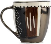 Letsopa Ceramics - Bronze Earth - Koffiemok / Theebeker - Handgemaakt in Zuid Afrika - hoogwaardig keramiek - speciaal gemaakt voor Nwabisa African Art - Prachtig om kado te doen of zelf te gebruiken