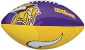 Wilson NFL Team Logo Junior American Football Bal - Club Vikings