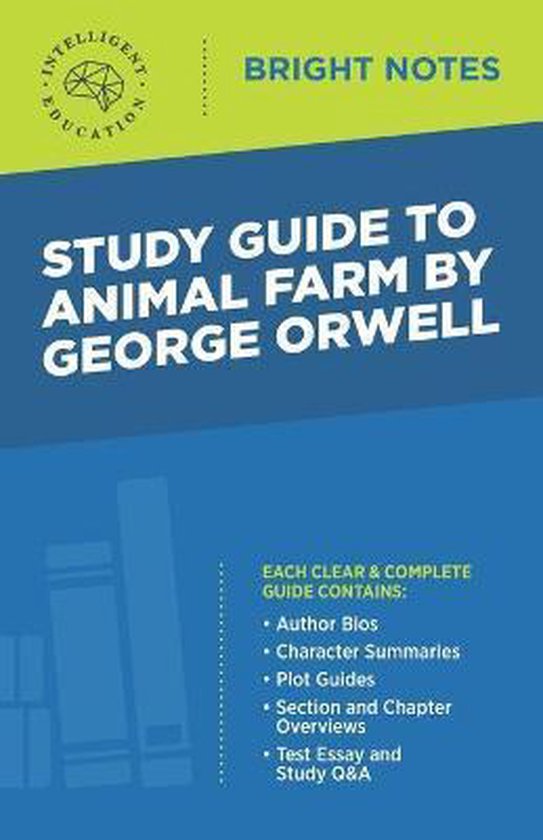 Bright Notes- Study Guide to Animal Farm by George Orwell - cover