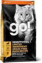 GO! SOLUTIONS SENSITIVITIES LIMITED INGREDIENT Graanvrij Eend Recept 1.4kg