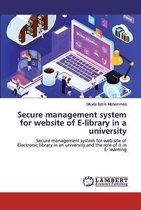 Secure management system for website of E-library in a university