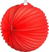 Papieren ballonlampion rood (23 cm)