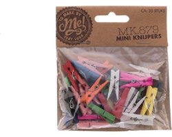 knijper mini kleur - mini knijpers - 105 stuks knijper