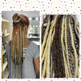 Dreads Dreadfalls Twist Braids Cyber Gothic 30stuks handmade BISCUIT COOKIE