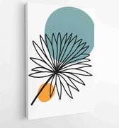 Abstract, art, autumn, background, boho, botanical, brown, card, decor, design 2 - Moderne schilderijen – Vertical – 1871676787 - 80*60 Vertical