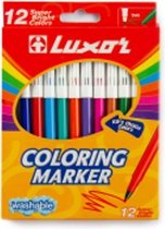 Luxor viltstiften Coloring Marker doos van 12 stuks