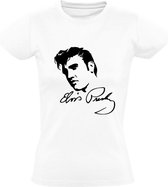 Elvis Presley Dames t-shirt |Elvis | Presley | Rock 'N Roll | Muziek | cadeau | Wit