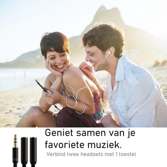 Jack Audio Splitter 3.5 mm Jack - Audio Splitter Headset of Koptelefoon - Aux Splitter