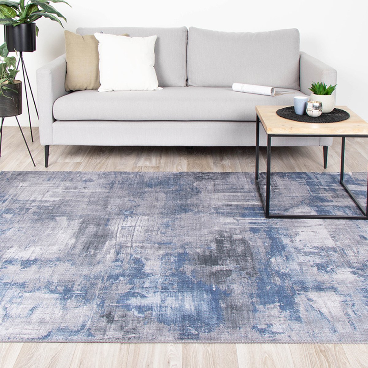 Fraai Modern vloerkleed - Strength Blauw - 160x230cm