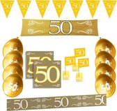 50 jaar jubileum feestpakket goud