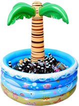 Opblaasbare Flessenkoeler | Drankkoeler | Feestaccessoire | Zomer | Palmboom | PVC | Herbruikbaar | 90x95 cm