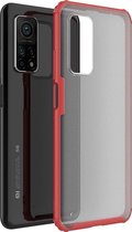 Xiaomi Mi 10T Pro Hoesje - Mobigear - Shockproof Serie - Hard Kunststof Backcover - Rood - Hoesje Geschikt Voor Xiaomi Mi 10T Pro