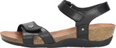 Cosmos Dames sandalen Sandalen Plat - zwart - Maat 36