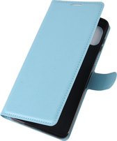 Motorola Moto G 5G Plus Hoesje - Mobigear - Classic Serie - Kunstlederen Bookcase - Blauw - Hoesje Geschikt Voor Motorola Moto G 5G Plus