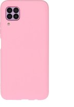 Huawei P40 Lite Hoesje - Mobigear - Color Serie - TPU Backcover - Magenta - Hoesje Geschikt Voor Huawei P40 Lite