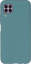 Huawei P40 Lite Hoesje - Mobigear - Color Serie - TPU Backcover - Turquoise - Hoesje Geschikt Voor Huawei P40 Lite