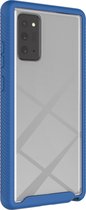 Samsung Galaxy Note 20 Hoesje - Mobigear - Two-Layer Serie - Hard Kunststof Backcover - Blauw - Hoesje Geschikt Voor Samsung Galaxy Note 20