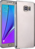 Mobigear Royal TPU Backcover Hoesje - Geschikt voor Samsung Galaxy S7 - Transparant / Zilver