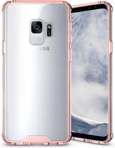 Samsung Galaxy S9 Hoesje - Mobigear - Crystal Serie - Hard Kunststof Backcover - Transparant / Roze - Hoesje Geschikt Voor Samsung Galaxy S9