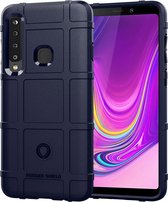 Samsung Galaxy A9 (2018) Hoesje - Mobigear - Rugged Shield Serie - TPU Backcover - Donkerblauw - Hoesje Geschikt Voor Samsung Galaxy A9 (2018)