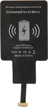 Mobigear Micro USB Receiver Draadloze lader Qi 5W - Zwart